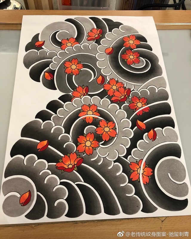 tattoo 喜欢日式老传统风格可以添加了解一下 联系人:雨刺青tattoo